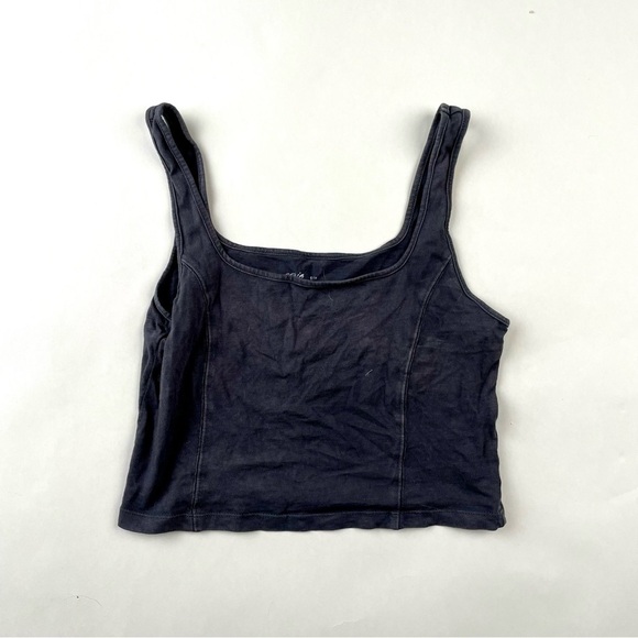 Aerie Dark Gray Crop Top - Picture 1 of 3